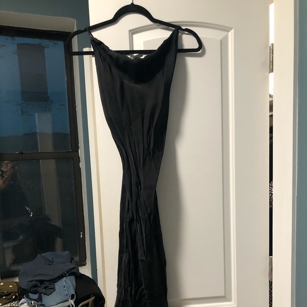 H&m cowl neck satin slip dress